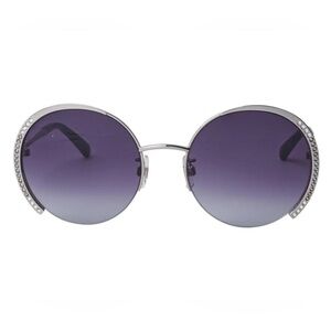 Swarovski Metal Round Sunglasses